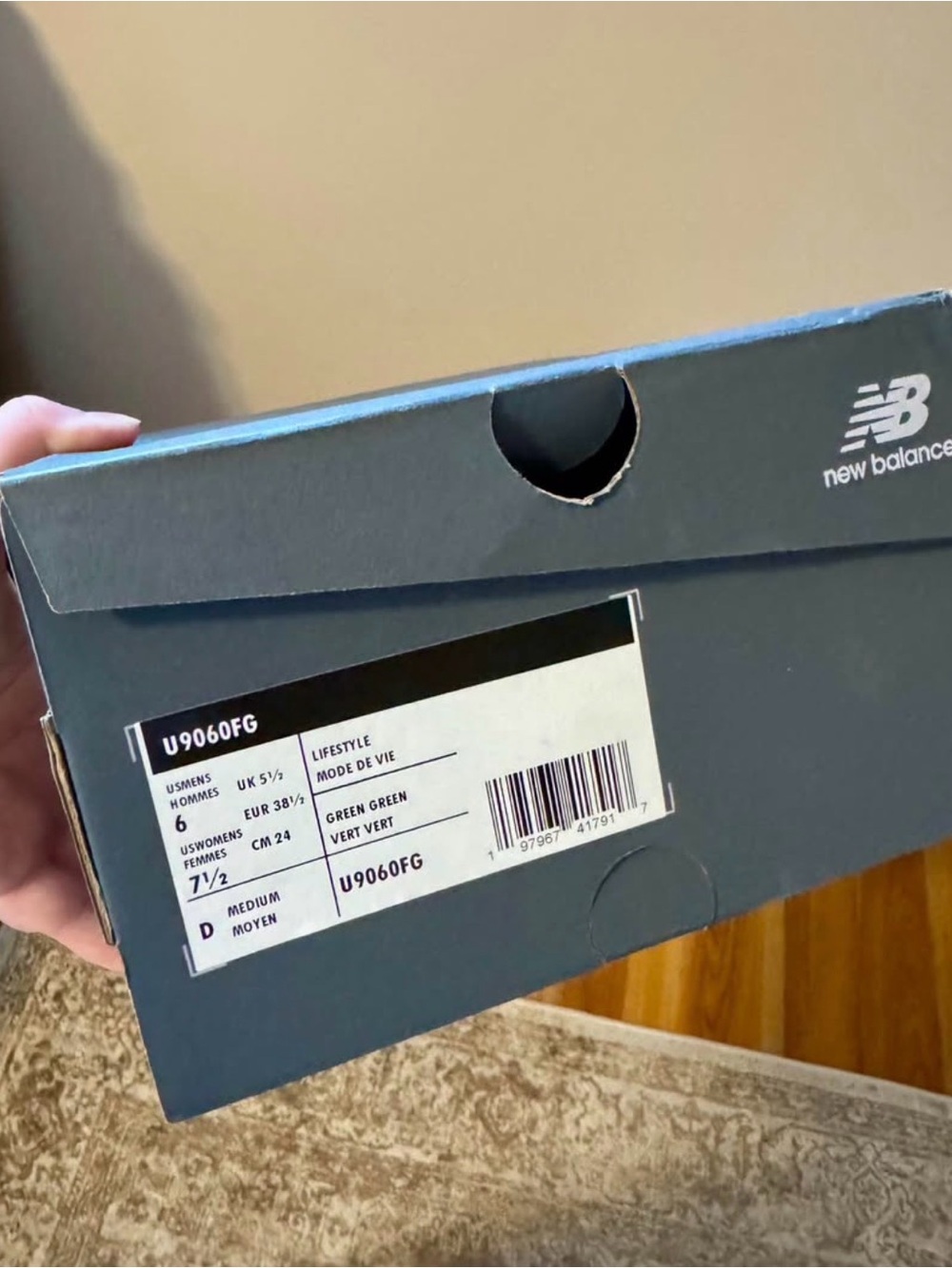 New Balance Women's Mint Teal Cream Running Sneakers - Picture 8 of 9